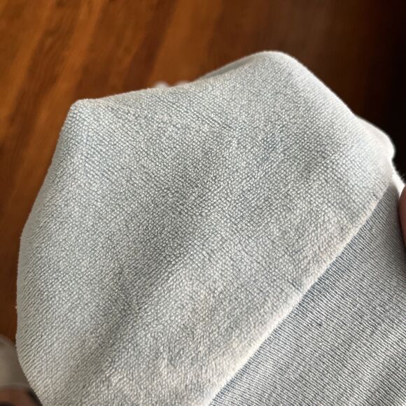 Vintage Gimbels Store For Men Baby Blue Velvet/Velour Pullover Sweater Small - Picture 7 of 7